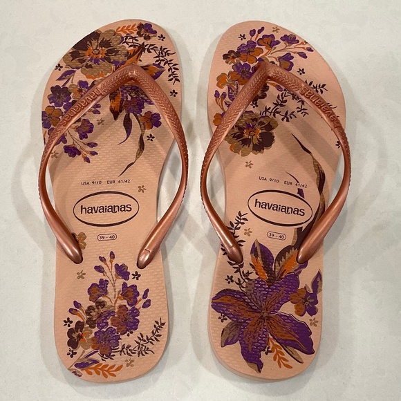 HAVAIANAS Slim Sandal Flip Flop Size 9/10 - Picture 1 of 4